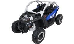Детский электромобиль багги Maverick Turbo RR сине-серый