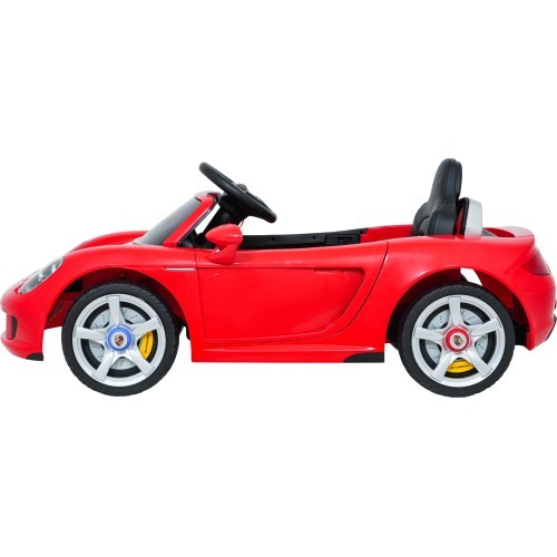 Elektromobilis Porsche 911 Carrera, raudonas