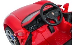 Elektromobilis Porsche 911 Carrera, raudonas