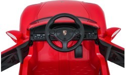 Elektromobilis Porsche 911 Carrera, raudonas