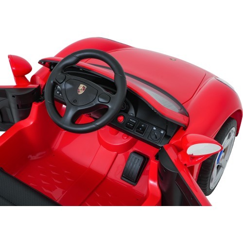 Elektromobilis Porsche 911 Carrera, raudonas