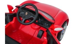 Elektromobilis Porsche 911 Carrera, raudonas