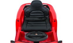 Elektromobilis Porsche 911 Carrera, raudonas