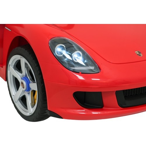 Elektromobilis Porsche 911 Carrera, raudonas