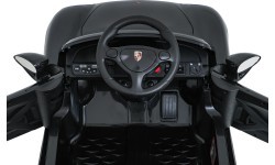 Elektromobilis Porsche 911 Carrera, juodas