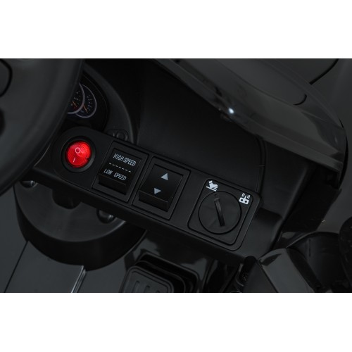 Elektromobilis Porsche 911 Carrera, juodas