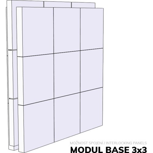 YATE YATEX Modul Base II 45x45x20 cm antracit-antracit