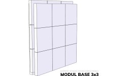 YATE YATEX Modul Base II 45x45x20 cm antracitas