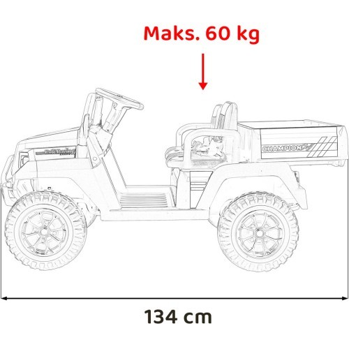 Электромобиль Champion Pick-Up, зелёный
