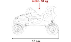 Электромобиль Madman UTV-MX Buggy, жёлтый