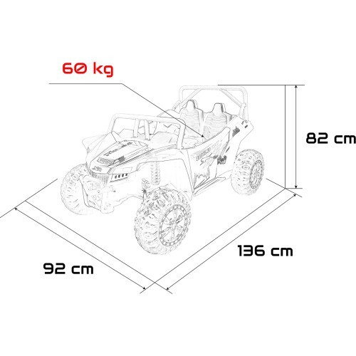 Электромобиль Arctic Cat Buggy WILDCAT XX, жёлтый
