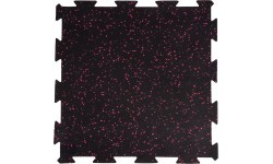 Прочный напольный коврик inSPORTline Puzeko 50 x 50 x 1 см - Черный/красный