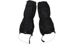 Gaiters black with zip steel wire
