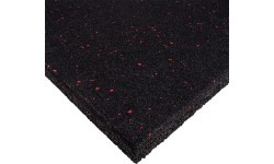 Sustiprintas grindų kilimėlis inSPORTline Proteko II 50 x 50 x 3 cm - Juoda/raudona