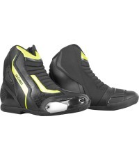 Motorcycle Boots W-TEC GlamCE - Black-Fluo Yellow