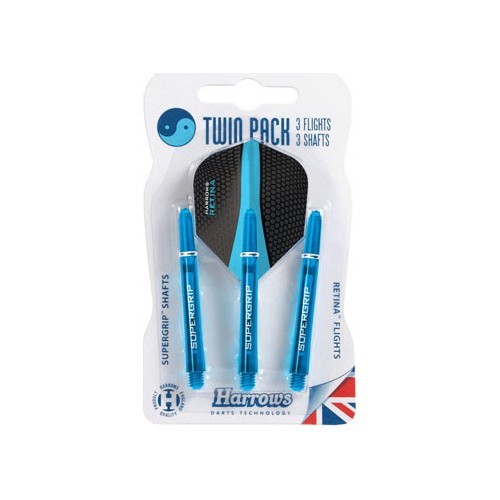 Набор хвостовиков и оперений для дротиков Harrows Twin Pack Medium - Красный