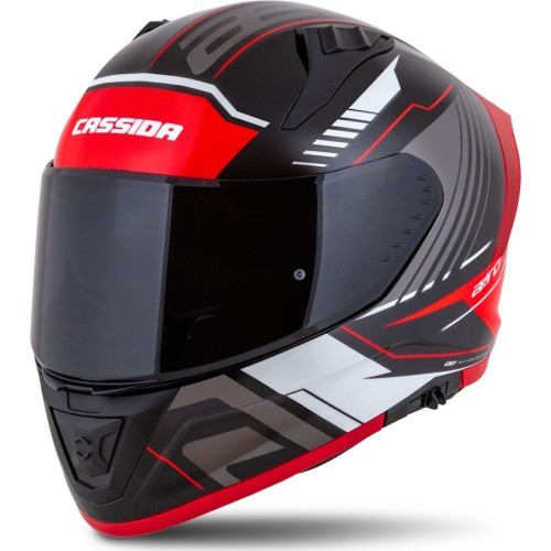 Мотошлем Cassida Aero Drome Black Pearl/Red/White/Gray
