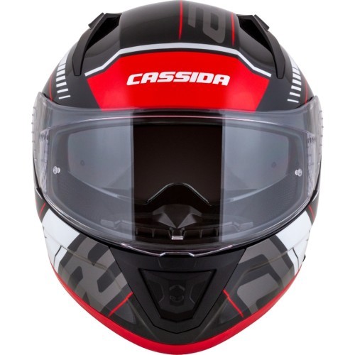 Motorcycle Helmet Cassida Aero Drome Black Pearl/Red/White/Gray