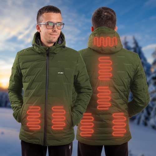 Мужская куртка с подогревом W-TEC HEATborg - Хаки