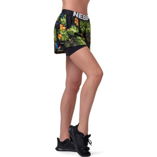 Женские шорты Nebbia High-Energy Double Layer 563 - Jungle Green