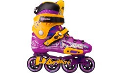 Fixed roller skates Baud BD276 - Violet-Yellow
