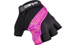 Велосипедные перчатки W-TEC Karolea - Black-Violet-Pink