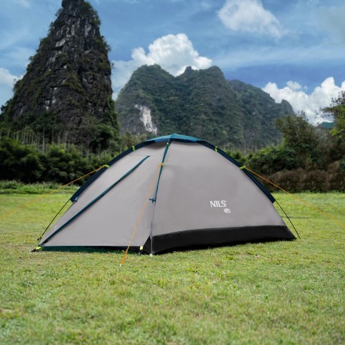 NC6033 NIGHTFALL NILS CAMP GREY-BLUE CAMPING TENT