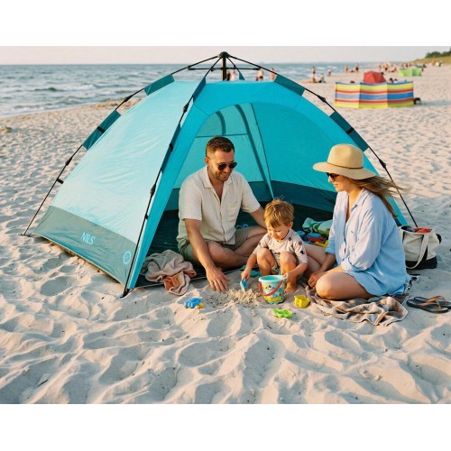 Automatinė paplūdimio palapinė Nils NC4802, mėlyna