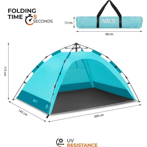 NC4802 AUTOMATIC TENT BLUE NILS