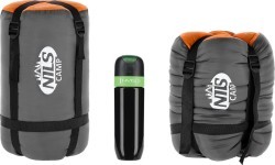 NC2008 GRAY-ORANGE SLEEPING BAG SIZE L NILS CAMP