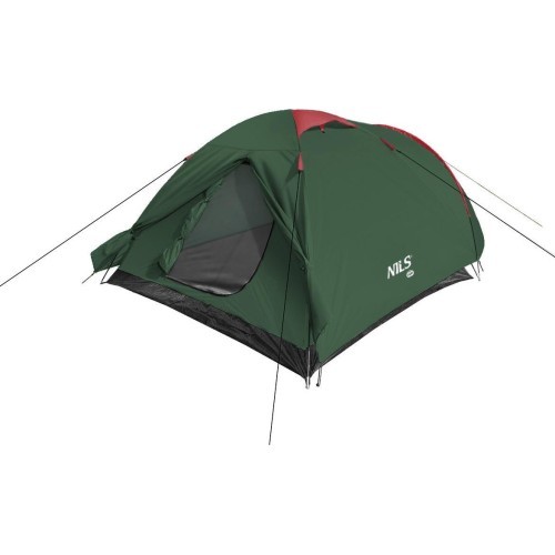 Kempingo palapinė Nils Camp Rocker NC6013, žalia-raudona