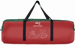 Кемпинговая палатка Nils Camp Rocker NC6013, зелено-красная