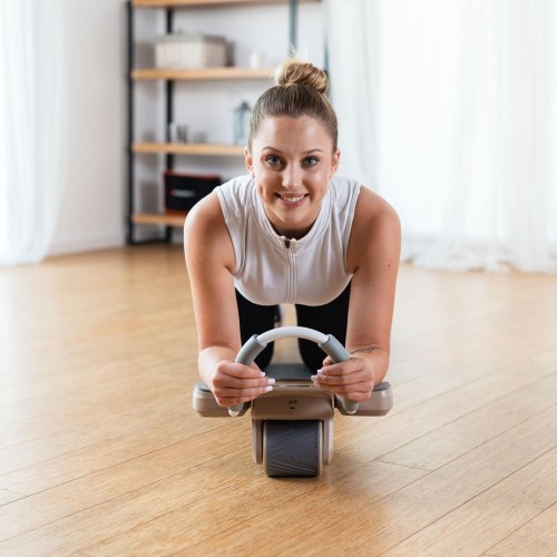 KA08 BROWN AB WHEEL FOR EXERCISING ABS MUSCLES HMS