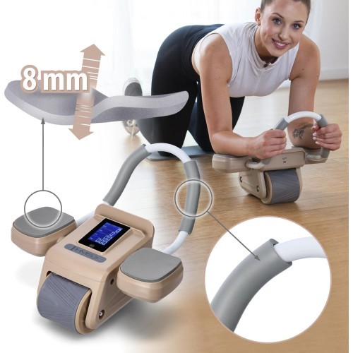 KA08 BROWN AB WHEEL FOR EXERCISING ABS MUSCLES HMS