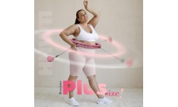 HHW11 Plus Size светло-розовый хулахуп с утяжелителем HMS