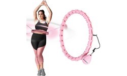 HHW11 Plus Size светло-розовый хулахуп с утяжелителем HMS