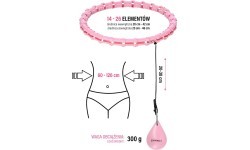 HHW11 Plus Size светло-розовый хулахуп с утяжелителем HMS