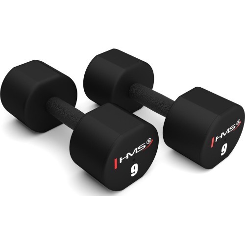 HPT POLYURETHANE DUMBBELLS TPU HMS - 2 x 9 kg
