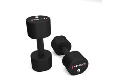 HPT POLYURETHANE DUMBBELLS TPU HMS - 2 x 9 kg