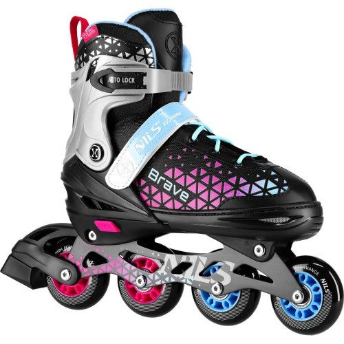 NH18190A IN-LINE SKATES/HOCKEY ICE SKATES SET 2IN1 BRAVE SIZE S(29-33) NILS EXTREME - Pink