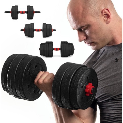 SGP15 COMPOSITE BARBELL AND DUMBBELLS SET HMS - 40 kg
