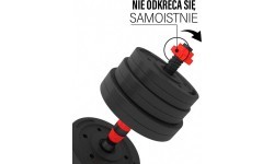 SGP15 kompozitinis štangos ir hantelių rinkinys HMS - 40 kg