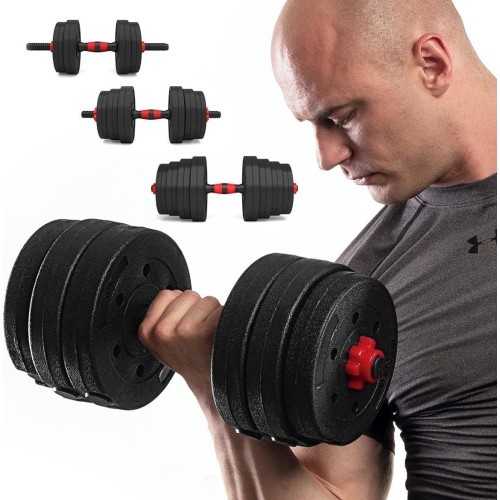SGP15 COMPOSITE BARBELL AND DUMBBELLS SET HMS - 30 kg