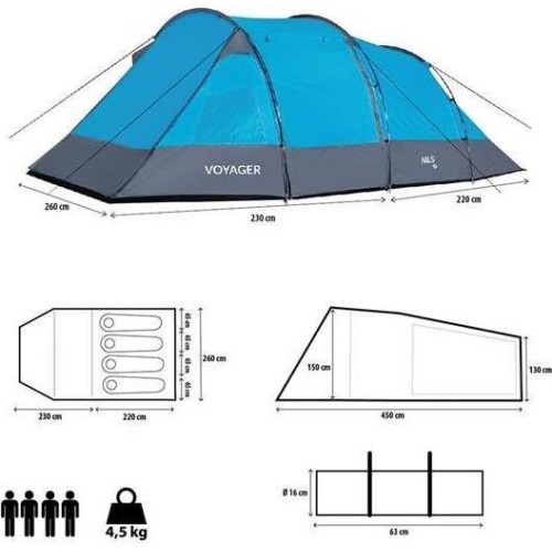 NC3027 CAMPING TENT VOYAGER NILS CAMP