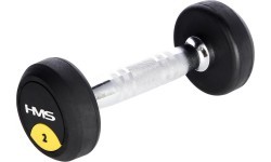 Gumuotas hantelis HG PRO HMS - 2 kg