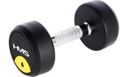 Gumuotas hantelis HG PRO HMS - 6 kg