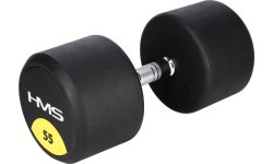 Gumuotas hantelis HG PRO HMS - 55 kg