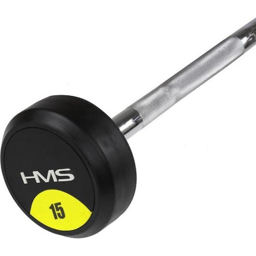 GSL-50 изогнутый гриф с резиновым покрытием HMS - 15 кг