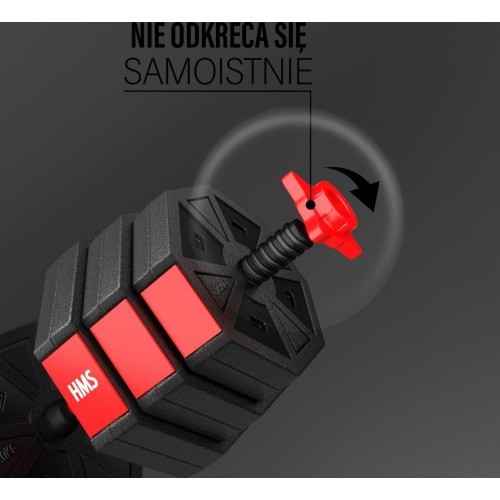 SGC20 kompozitinis štangos ir hantelių rinkinys HMS - 30 kg