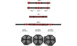SGC20  BARBELL AND DUMBBELLS COMPOSITE HMS - 30 kg